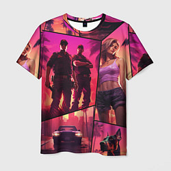 Футболка мужская GTA V style art, цвет: 3D-принт