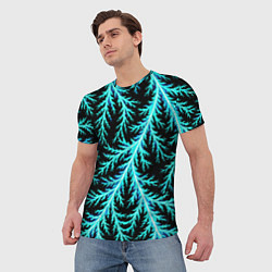 Футболка мужская Разряды электричества Tie Dye, цвет: 3D-принт — фото 2