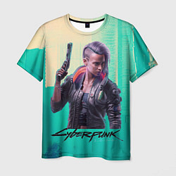 Футболка мужская Cyberpunk 2077 game color, цвет: 3D-принт