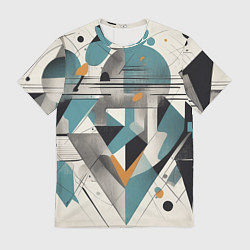 Мужская футболка Три человека авангард