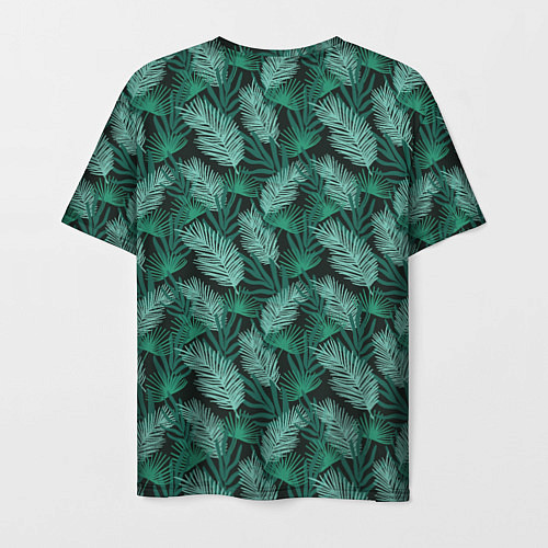 Мужская футболка Паттерн тропические листья / 3D-принт – фото 2