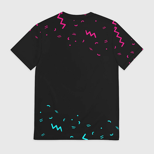 Мужская футболка Garbage - rock star cat / 3D-принт – фото 2