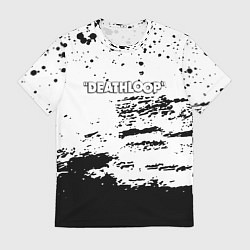 Футболка мужская Deathloop чёрные краски, цвет: 3D-принт