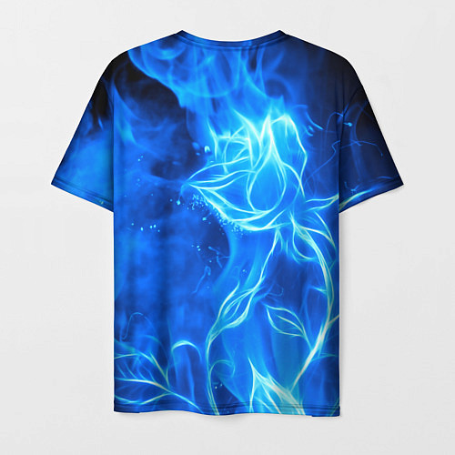 Мужская футболка Stalker голубой огонь припяти / 3D-принт – фото 2