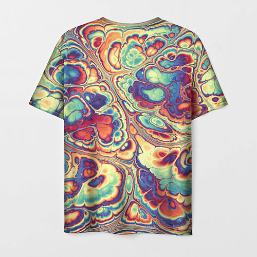 Мужская футболка Абстрактный разноцветный паттерн / 3D-принт – фото 2