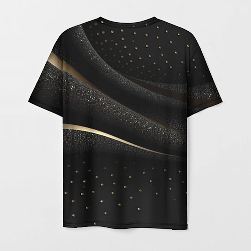 Мужская футболка Черный бархат и золото / 3D-принт – фото 2
