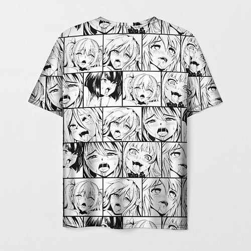 Мужская футболка Ahegao pattern / 3D-принт – фото 2