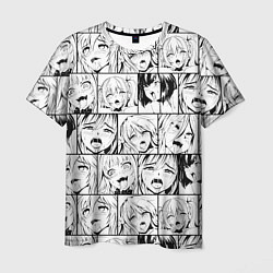 Футболка мужская Ahegao pattern, цвет: 3D-принт