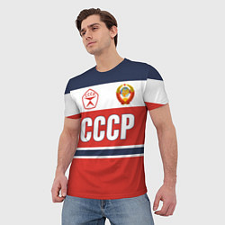 Футболка мужская Союз Советских Социалистических Республик - СССР, цвет: 3D-принт — фото 2