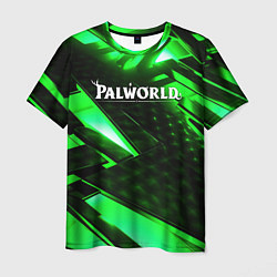 Футболка мужская Palworld logo green neon, цвет: 3D-принт