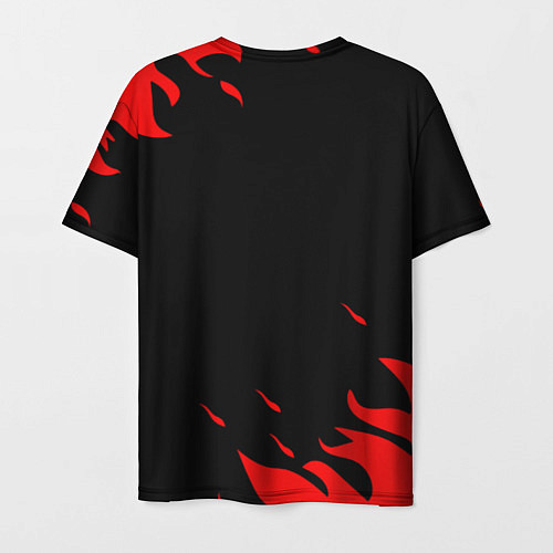 Мужская футболка Фаркрай текстура огня / 3D-принт – фото 2