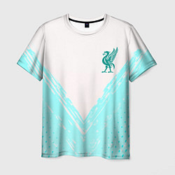 Мужская футболка Liverpool logo texture fc