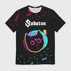 Футболка мужская Sabaton - rock star cat, цвет: 3D-принт