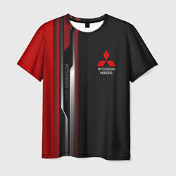 Футболка мужская Mitsubishi - carbon style, цвет: 3D-принт