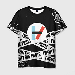 Футболка мужская Twenty one pilots stripes steel, цвет: 3D-принт