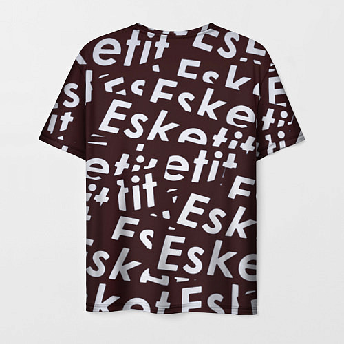 Мужская футболка Esskeetit logo pattern / 3D-принт – фото 2