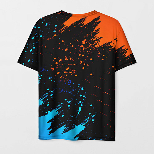 Мужская футболка Half life текстура краски / 3D-принт – фото 2