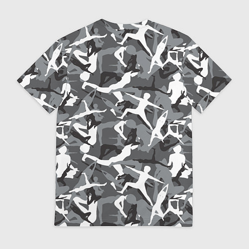 Мужская футболка Гимнастика - камуфляж / 3D-принт – фото 2