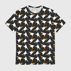 Футболка мужская Злой гусь с ножом, цвет: 3D-принт