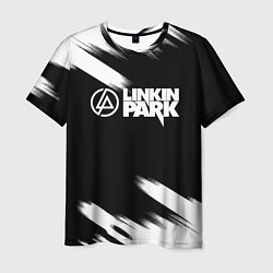Футболка мужская Linkin park рок бенд краски, цвет: 3D-принт