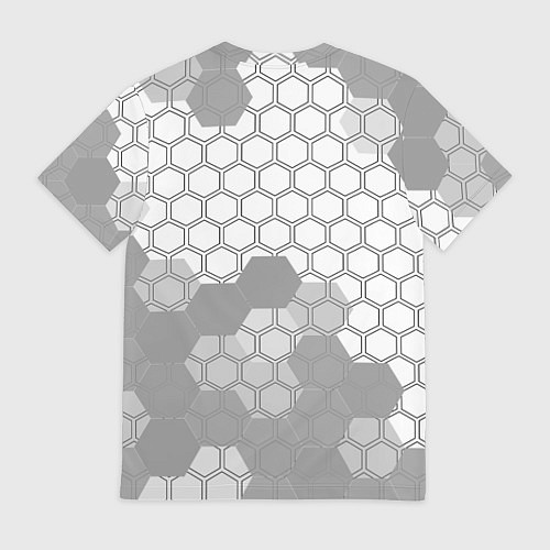 Мужская футболка Napoli sport на светлом фоне посередине / 3D-принт – фото 2