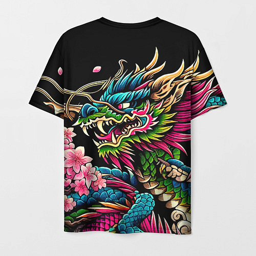 Мужская футболка Irezumi - Japanese dragon ai art / 3D-принт – фото 2