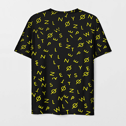 Мужская футболка Twenty one pilots pattern rock yellow / 3D-принт – фото 2