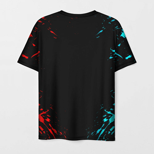 Мужская футболка Half life краска текстура валф / 3D-принт – фото 2