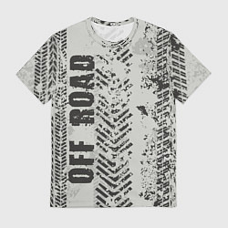 Мужская футболка Бездорожье - следы