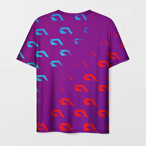 Мужская футболка НФС лого градиент текстура / 3D-принт – фото 2