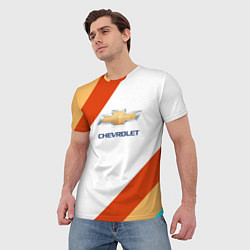 Футболка мужская Chevrolet line, цвет: 3D-принт — фото 2
