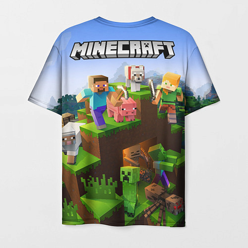 Мужская футболка Minecraft pixel world / 3D-принт – фото 2