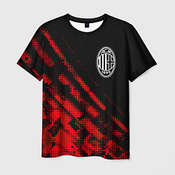 Футболка мужская AC Milan sport grunge, цвет: 3D-принт