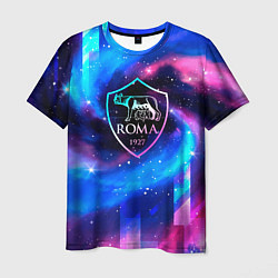 Футболка мужская Roma неоновый космос, цвет: 3D-принт