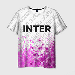 Футболка мужская Inter pro football посередине, цвет: 3D-принт