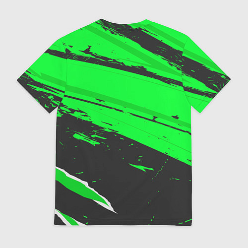 Мужская футболка Valencia sport green / 3D-принт – фото 2