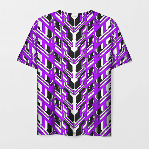 Мужская футболка Фиолетовая техно броня / 3D-принт – фото 2