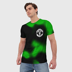 Футболка мужская Manchester United sport halftone, цвет: 3D-принт — фото 2