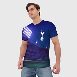 Футболка мужская Tottenham ночное поле, цвет: 3D-принт — фото 2