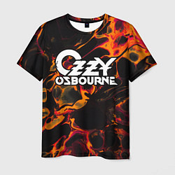 Футболка мужская Ozzy Osbourne red lava, цвет: 3D-принт