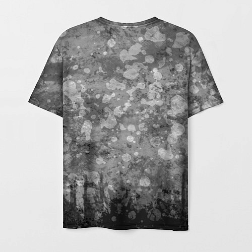 Мужская футболка Абстракция - серая осень / 3D-принт – фото 2