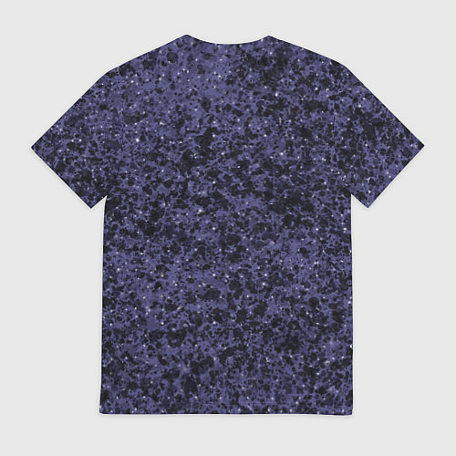 Мужская футболка Абстракция брызги фиолетовый / 3D-принт – фото 2