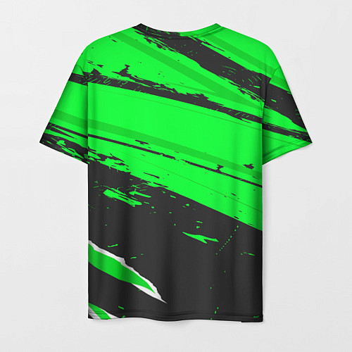 Мужская футболка Inter sport green / 3D-принт – фото 2