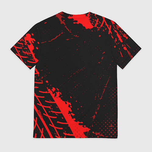 Мужская футболка Toyota red sport tires / 3D-принт – фото 2
