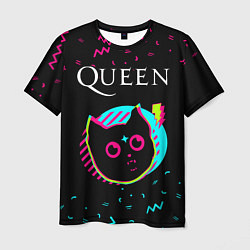 Футболка мужская Queen - rock star cat, цвет: 3D-принт