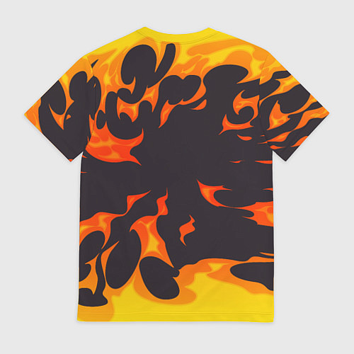 Мужская футболка Sabaton рок панда и огонь / 3D-принт – фото 2