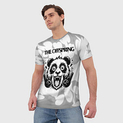 Футболка мужская The Offspring рок панда на светлом фоне, цвет: 3D-принт — фото 2