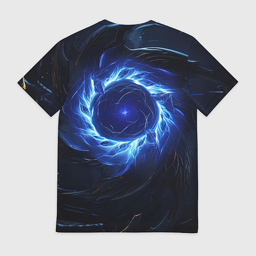 Мужская футболка Синяя магическая абстракция / 3D-принт – фото 2