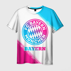 Футболка мужская Bayern neon gradient style, цвет: 3D-принт