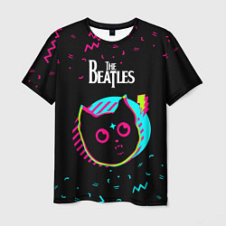 Футболка мужская The Beatles - rock star cat, цвет: 3D-принт
